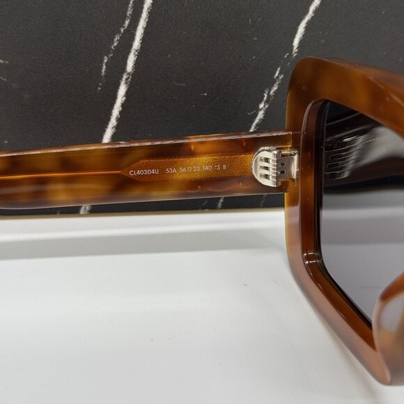 NEW CELINE CL40304U 53A HAVANA GRAY WOMEN SUNGLASSES CELINE - Picture 8 of 10